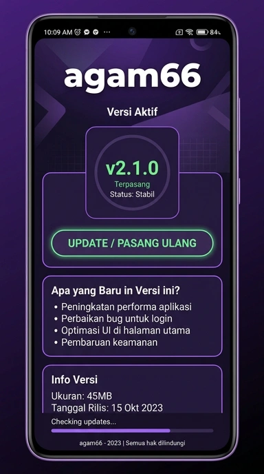 Riwayat Versi Agam66 untuk Pengguna Android