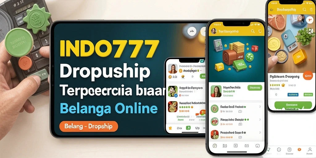 Tampilan antarmuka INDO777 untuk kemudahan penggunaan aplikasi Dropship.