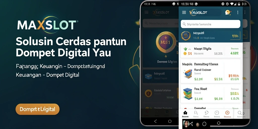 Tampilan antarmuka MAXSLOT yang modern dan user-friendly.