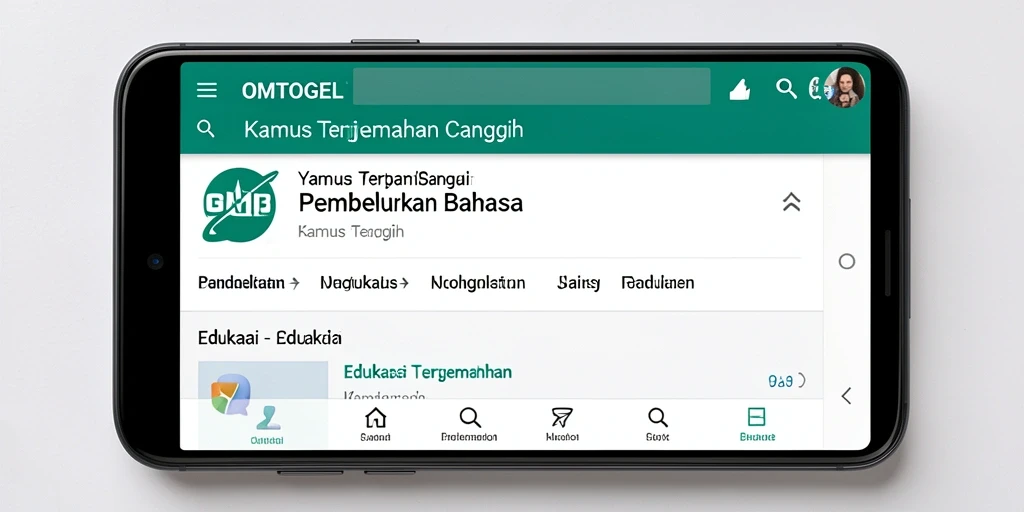 Tampilan antarmuka OMTOGEL yang sederhana dan fungsional.