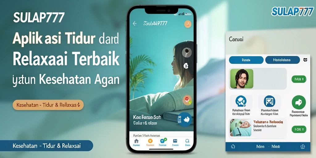 Tampilan antarmuka SULAP777 yang menenangkan untuk Tidur & Relaksasi.